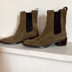Tory Burch brown suede boots